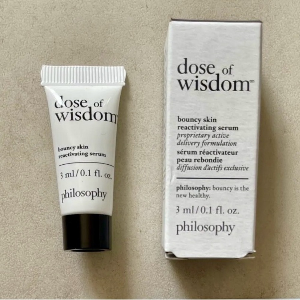 Philosophy Dose of Wisdom Bouncy Skin Reactivating Serum Travel Sample 3ml/.loz